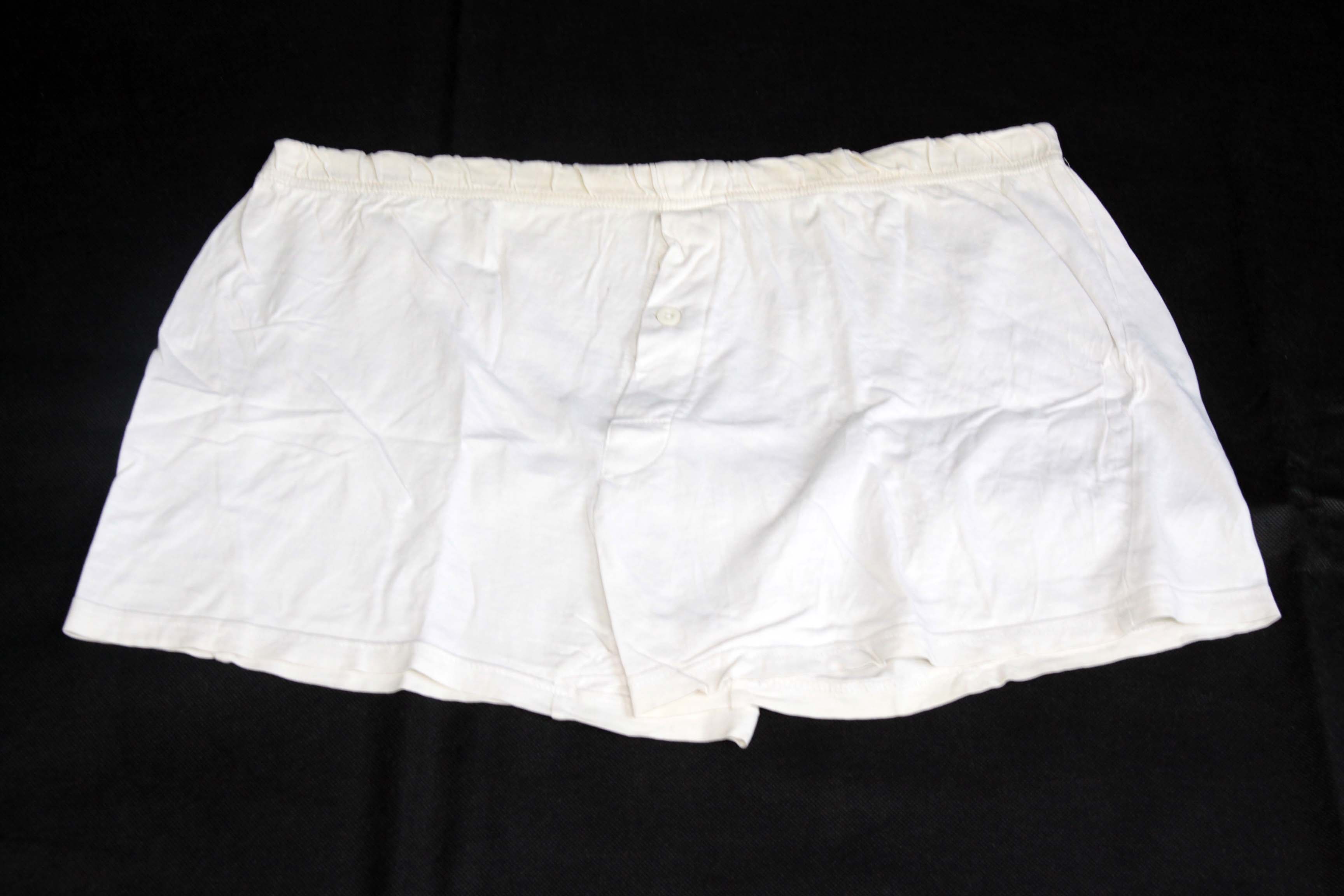 white vinyl shorts